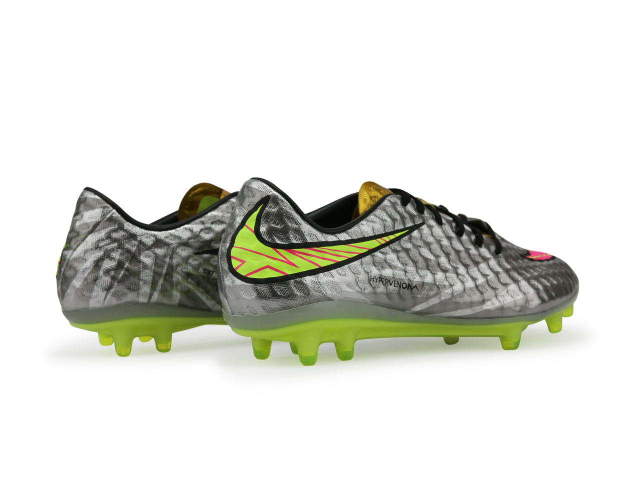 Nike Men's Hypervenom Phantom FG Chrome/Hyper Pink/Metalic Gold