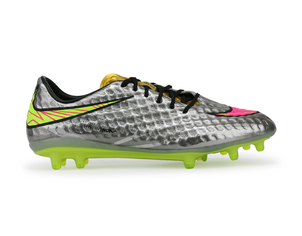 Nike Men's Hypervenom Phantom FG Chrome/Hyper Pink/Metalic Gold
