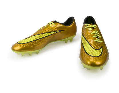 Nike Men's Hypervenom Phatal FG Metallic Gold/Black/Tour Yellow