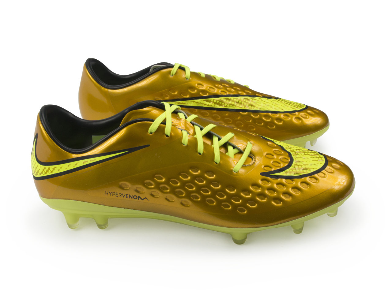 Nike Men's Hypervenom Phatal FG Metallic Gold/Black/Tour Yellow