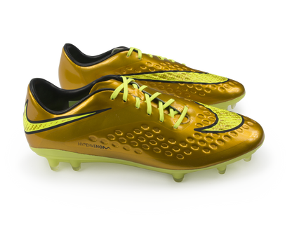 Nike Men's Hypervenom Phatal FG Metallic Gold/Black/Tour Yellow