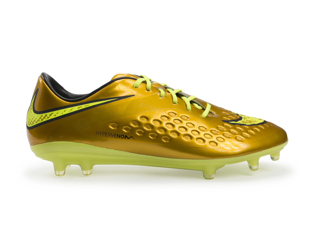 Nike Men's Hypervenom Phatal FG Metallic Gold/Black/Tour Yellow