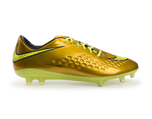Nike Men's Hypervenom Phatal FG Metallic Gold/Black/Tour Yellow