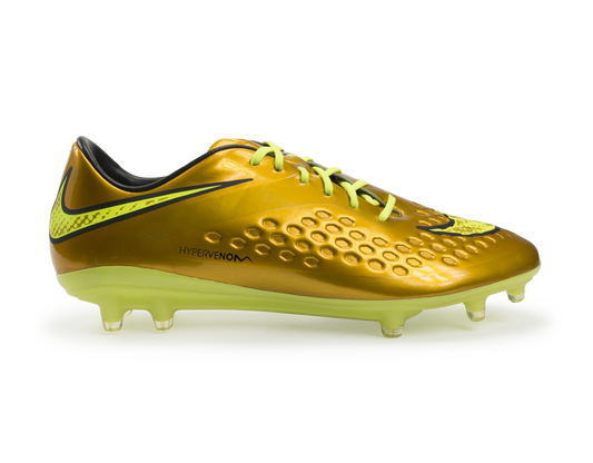 Nike Men's Hypervenom Phatal FG Metallic Gold/Black/Tour Yellow