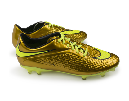 Nike Men's Hypervenom Phelon FG Metallic Gold/Black/Tour Yellow
