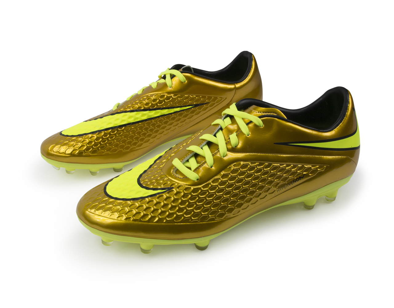 Nike Men's Hypervenom Phelon FG Metallic Gold/Black/Tour Yellow