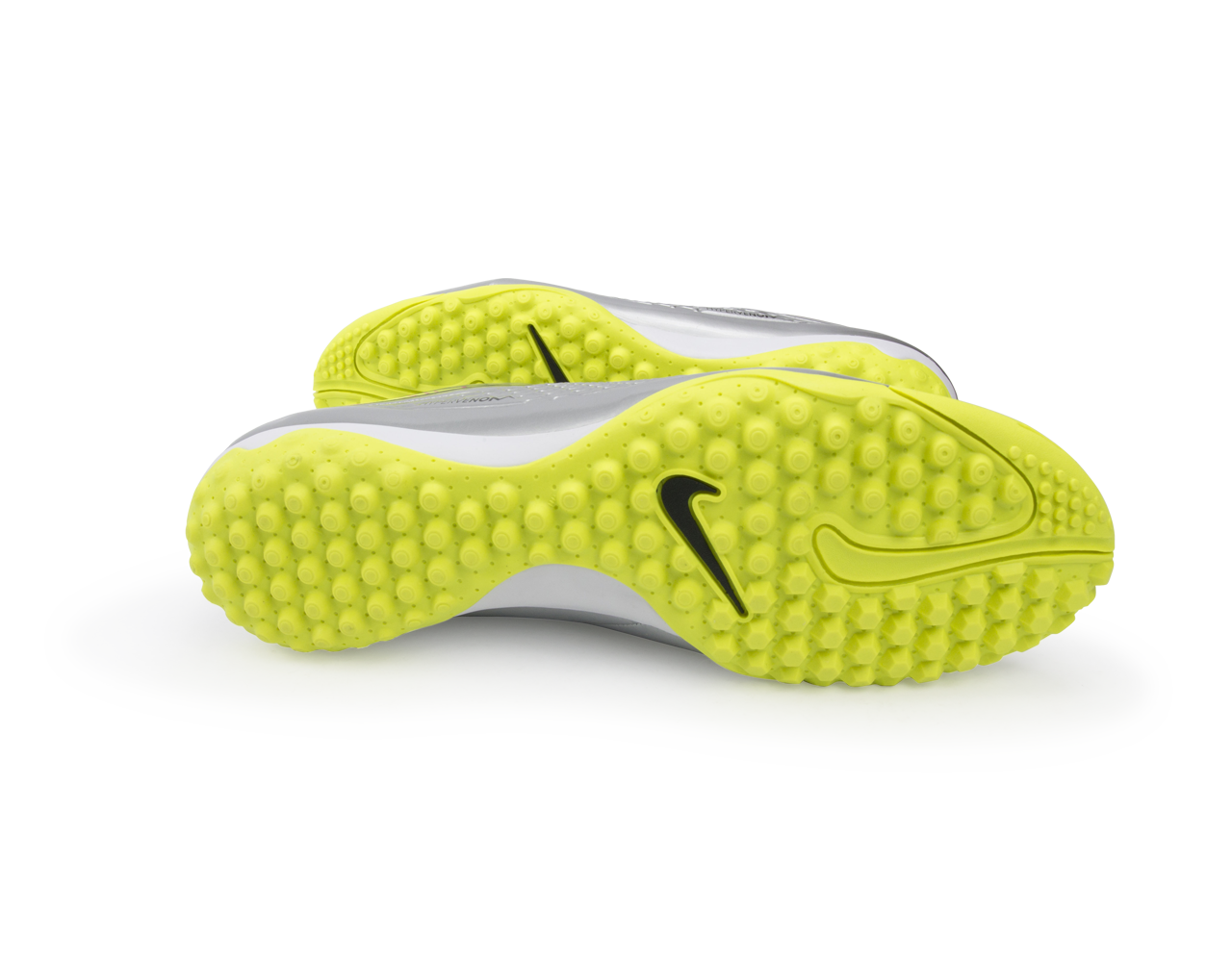 Nike Men's Hypervenom Phelon Turf Soccer Shoes Chrome/Hyper Pink/Metalic Gold
