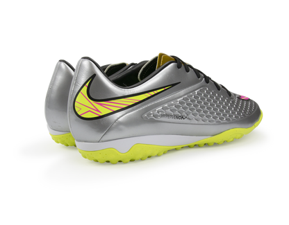 Nike Men's Hypervenom Phelon Turf Soccer Shoes Chrome/Hyper Pink/Metalic Gold