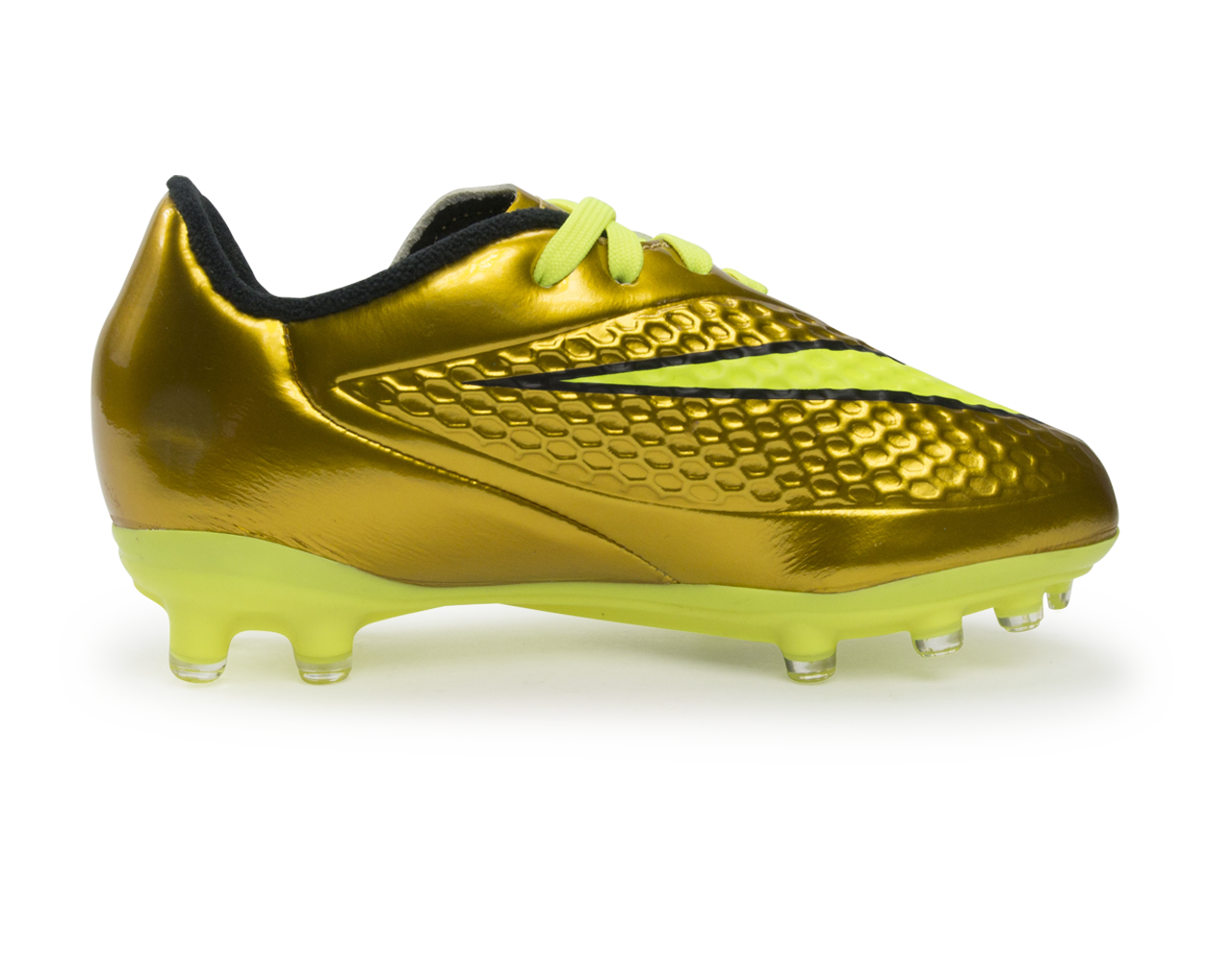Nike Kids Hypervenom Phelon FG Metallic Gold/Black/Tour Yellow