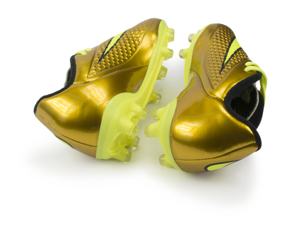 Nike Kids Hypervenom Phelon FG Metallic Gold/Black/Tour Yellow