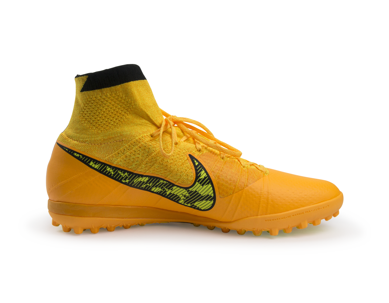 Nike Men's Elastico Superfly Turf Soccer Shoes Laser Orange/Black/Tour Yellow