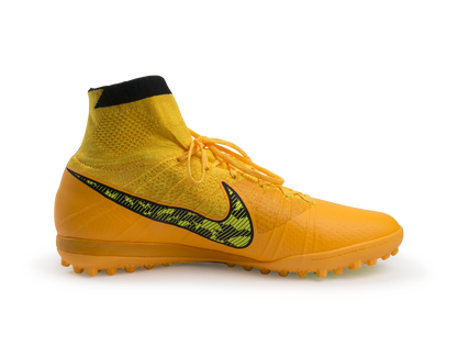 Nike Men's Elastico Superfly Turf Soccer Shoes Laser Orange/Black/Tour Yellow