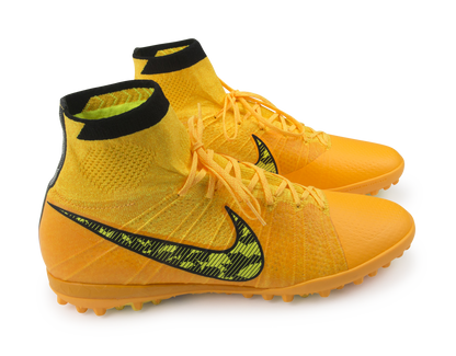 Nike Men's Elastico Superfly Turf Soccer Shoes Laser Orange/Black/Tour Yellow