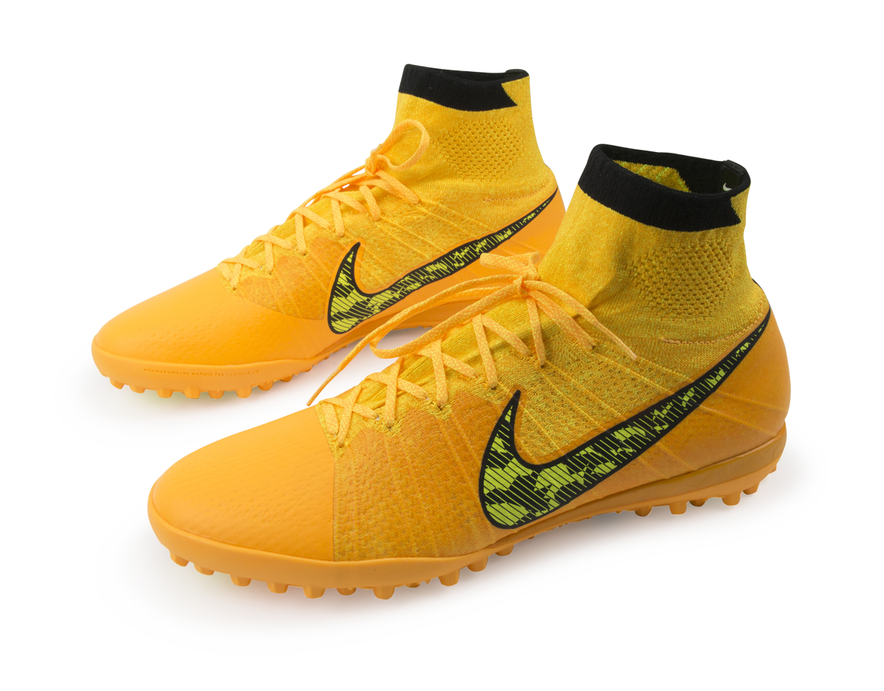 Nike Men's Elastico Superfly Turf Soccer Shoes Laser Orange/Black/Tour Yellow