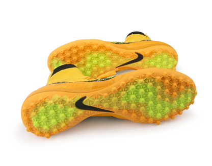 Nike Men's Elastico Superfly Turf Soccer Shoes Laser Orange/Black/Tour Yellow