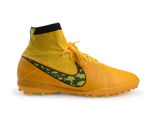 Nike Men's Elastico Superfly Turf Soccer Shoes Laser Orange/Black/Tour Yellow