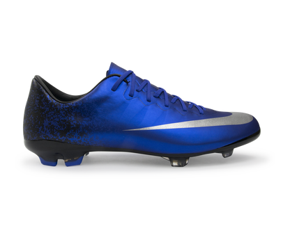 Nike Kids Mercurial Vapor X CR FG Deep Royal Blue/Metallic Silver