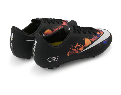 Nike Kids Mercurial Victory V CR7 FG Black/White/Total Crimson