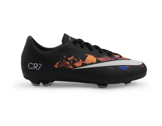 Nike Kids Mercurial Victory V CR7 FG Black/White/Total Crimson
