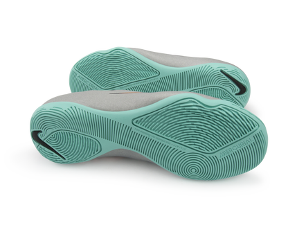 Nike Kids Mercurial Victory V CR Indoor Soccer Shoes Metallic Silver/Hyper Turquoise/Black