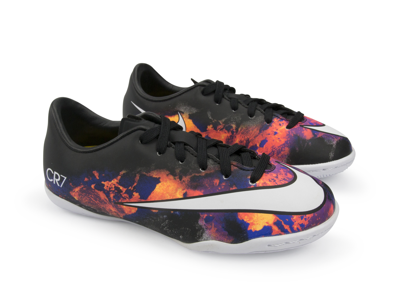 Nike Kids Mercurial Victory V CR Indoor Soccer Shoes Black/White/Total Crimson