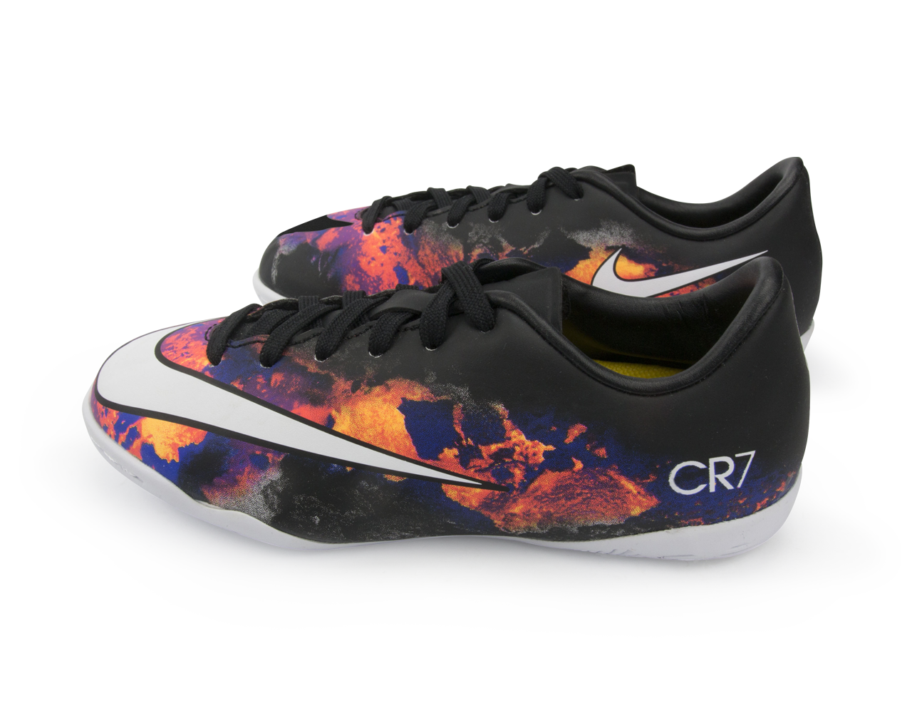 Nike Kids Mercurial Victory V CR Indoor Soccer Shoes Black/White/Total Crimson
