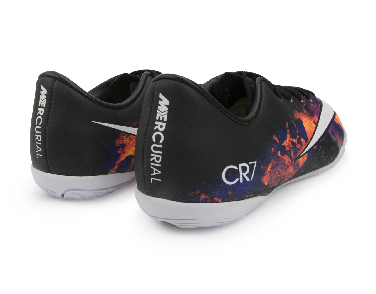 Nike Kids Mercurial Victory V CR Indoor Soccer Shoes Black/White/Total Crimson