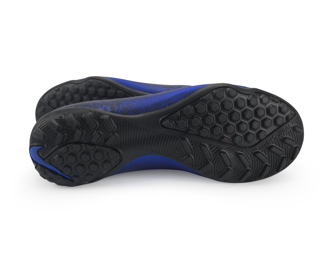 Nike Kids Mercurial Victory V CR7 Turf Soccer Shoes Deep Royal Blue/Metallic Silver