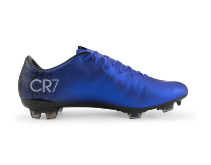 Nike Men's Mercurial Vapor X CR7 FG Deep Royal Blue/Metallic Silver