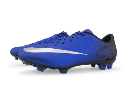 Nike Men's Mercurial Veloce II CR7 FG Deep Royal Blue/Metallic Silver