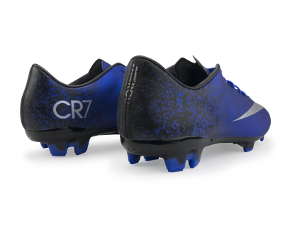 Nike Men's Mercurial Veloce II CR7 FG Deep Royal Blue/Metallic Silver