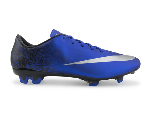Nike Men's Mercurial Veloce II CR7 FG Deep Royal Blue/Metallic Silver
