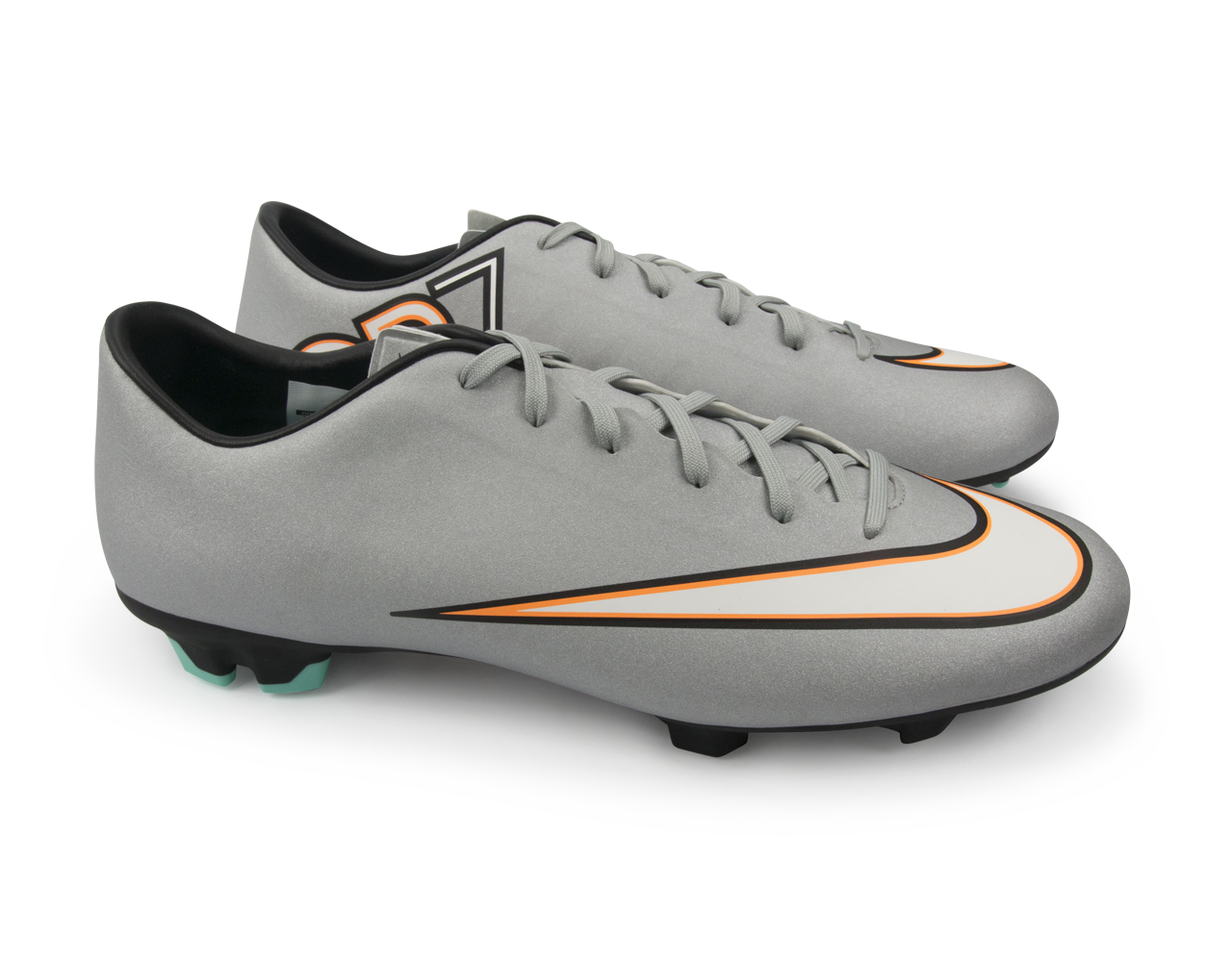 Nike Men's Mercurial Victory V CR FG Metallic Silver/Hyper Turquoise/Black