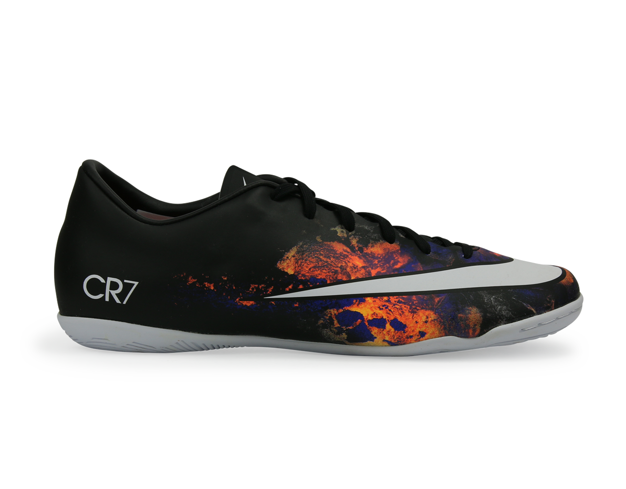 Nike Men's Mercurial Victory V CR Indoor Soccer Shoes  Black/White/Total Crimson/Vivid Purple