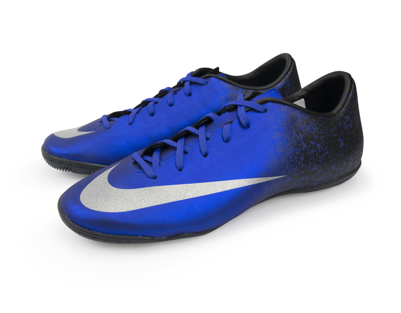 Nike Men's Mercurial Victory V CR7 Indoor Soccer Shoes Deep Royal Blue/Metallic Silver