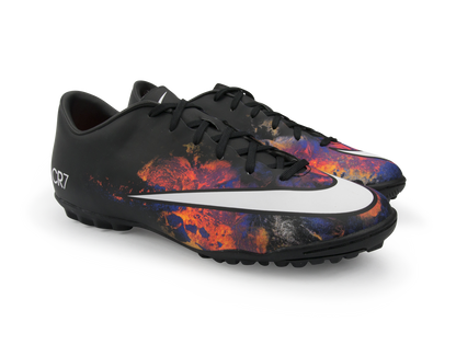 Nike Men's Mercurial Victory V CR Turf Soccer Shoes Black/White/Total Crimson