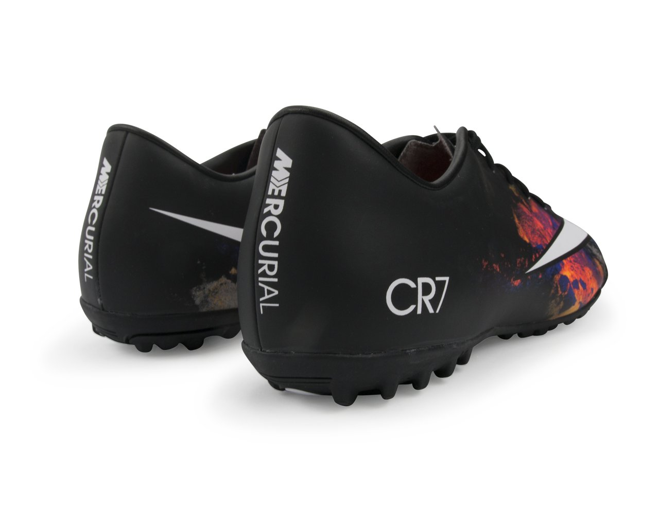 Nike Men's Mercurial Victory V CR Turf Soccer Shoes Black/White/Total Crimson