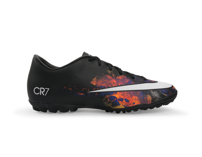 Nike Men's Mercurial Victory V CR Turf Soccer Shoes Black/White/Total Crimson