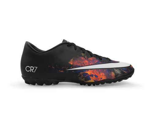 Nike Men's Mercurial Victory V CR Turf Soccer Shoes Black/White/Total Crimson