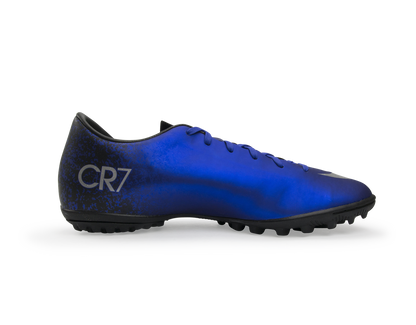 Nike Men's Mercurial Victory V CR7 Turf Soccer Shoes Royal Blue/Metallic Silver/Bleu Royal