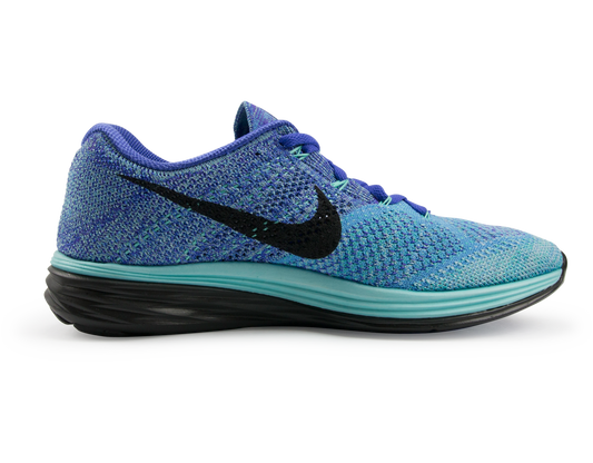 Nike Women's Flyknit Lunar 3 Running Shoes Light Aqua/Persian Violet/University Blue