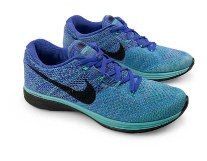 Nike Women's Flyknit Lunar 3 Running Shoes Light Aqua/Persian Violet/University Blue