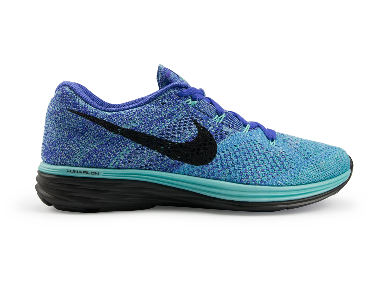 Nike Women's Flyknit Lunar 3 Running Shoes Light Aqua/Persian Violet/University Blue