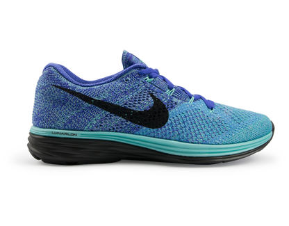 Nike Women's Flyknit Lunar 3 Running Shoes Light Aqua/Persian Violet/University Blue