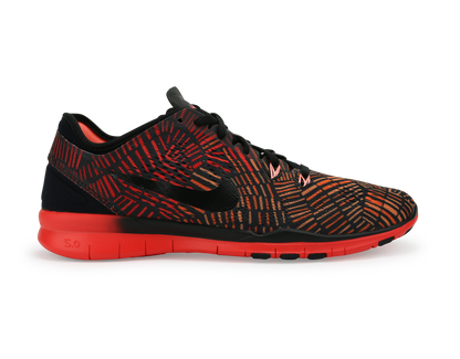 Nike Women's Free 5.0 TR Fit 5 Prt Black/Black Bright/Crimson Atomic
