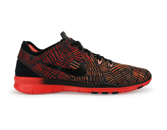 Nike Women's Free 5.0 TR Fit 5 Prt Black/Black Bright/Crimson Atomic