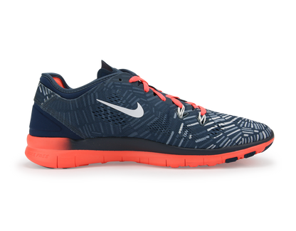 Nike Women's Free 5.0 TR Fit 5 Print V Squadron Blue/White Brght/Mng