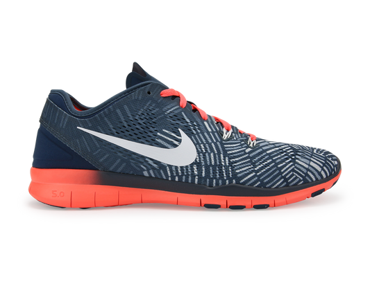 Nike Women's Free 5.0 TR Fit 5 Print V Squadron Blue/White Brght/Mng