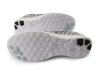 Nike Men's Free 4.0 Flyknit Running Shoes Pure Platinum/Black/White