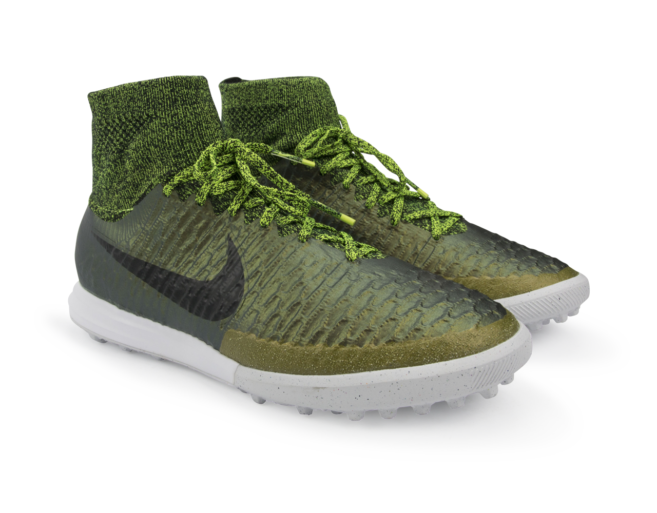 Nike Men's MagistaX Proximo Turf Soccer Shoes Dark Citron/Black/Volt